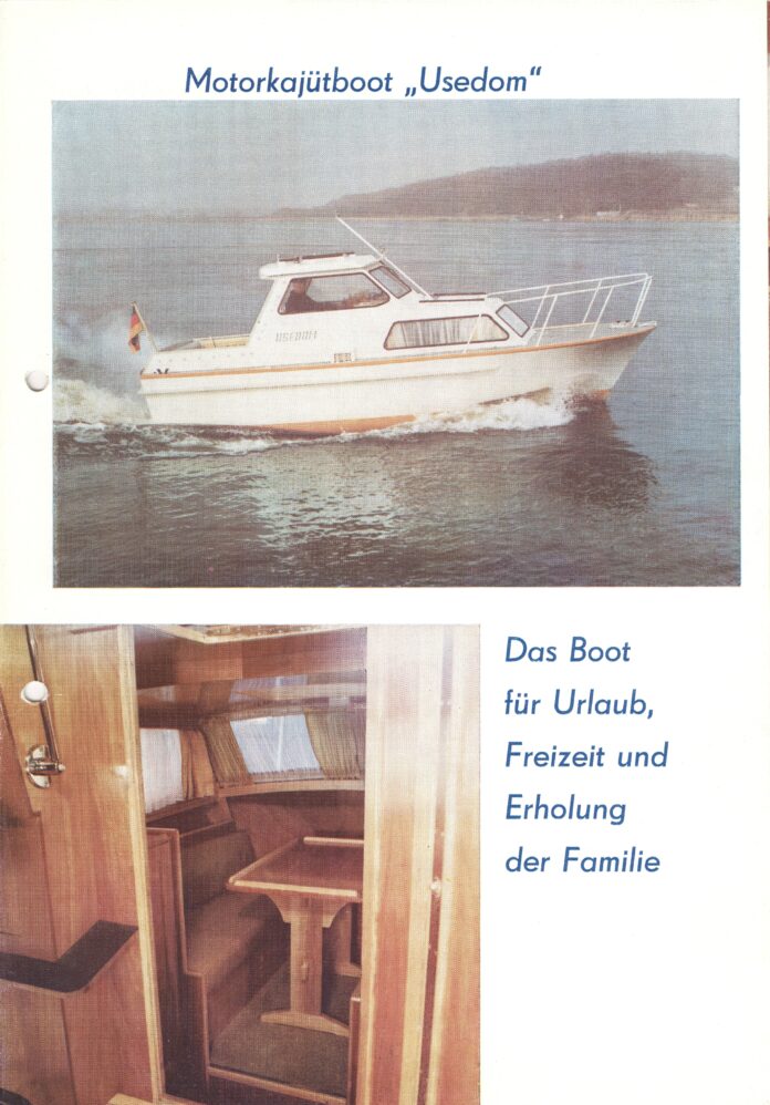 Motorkajütboot Usedom - VEB Peene-Werft Wolgast - 1985_Seite_001